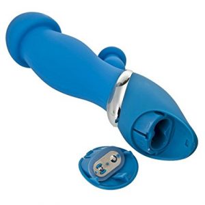 Instalador de pilas mushroom color azul con pilas intercambiables